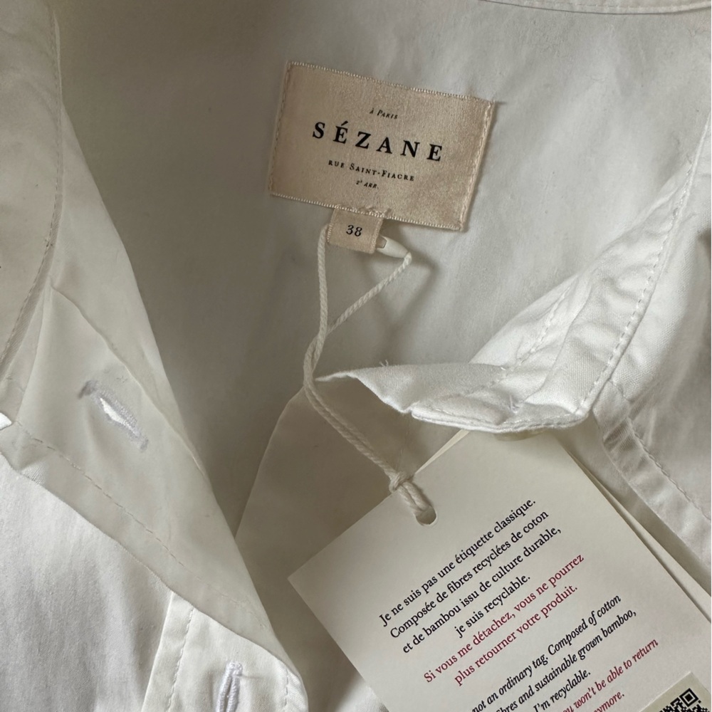 NWT | Sézane BILMA Shirt in Ecru - Picture 12 of 15